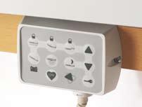 The total lock (*) blocks all electric functions of the hand switch by means of one single button.