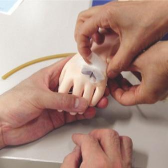 The incorporation of thin, soft, difficult to find veins presents the trainee with the realistic challenges associated with paediatric venous access.