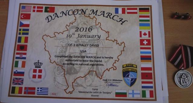 DANCON MARCH and fuelled to complete the event.