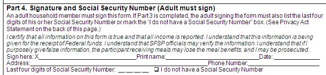 Meal Benefit/Income Eligibility Form