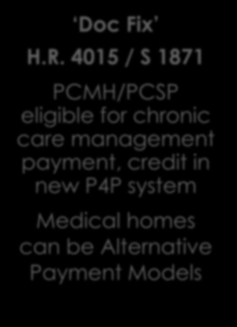 How to build care coordination and management into payment reform Doc Fix H.R.
