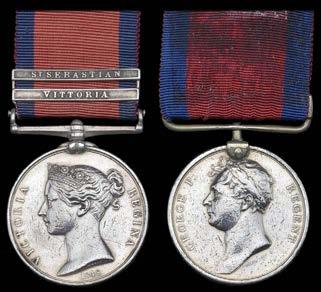 CAMPAIGN GROUPS AND PAIRS 608 Pair: Private Richard Hughes, 1st Foot (Royal Scots), who was taken prisoner at the storming of St Sebastian and severely wounded at the battle of Waterloo MILITARY