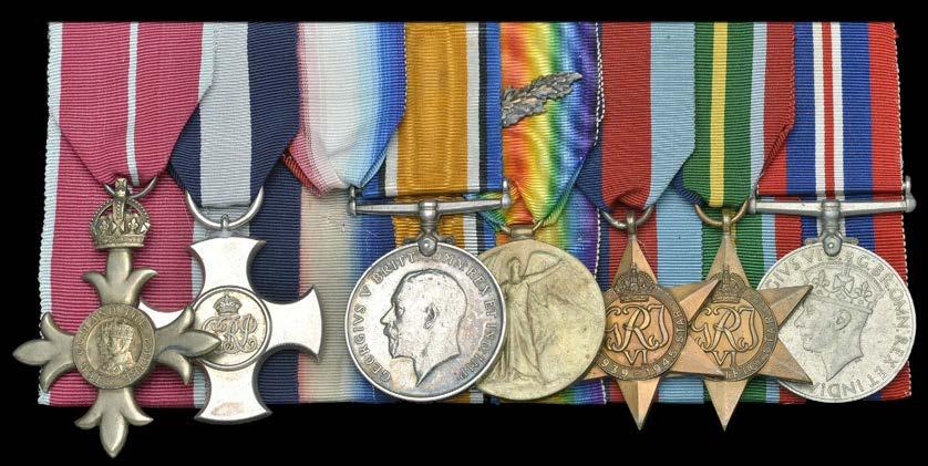 Exceptional Naval and Polar Awards from the Collection of RC Witte 761 An exceptional Second World War escaper s O.B.E., Great War Dardanelles D.S.C. group of seven awarded to Commander J. B.