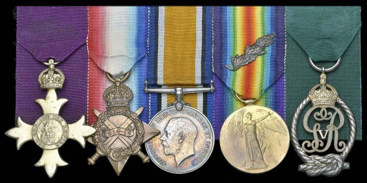 Exceptional Naval and Polar Awards from the Collection of RC Witte 769 An outstanding Chinese Civil War O.B.E. group of five awarded to Commander W. G.