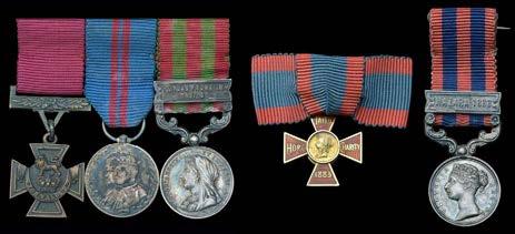 The Watson Family Medals 777 The miniature dress medals of Lieutenant-Colonel T. C. Watson, V.C., and of his wife, Mrs. Edith Watson, R.R.C. The mounted V.C. group of three worn by Lieutenant-Colonel T.