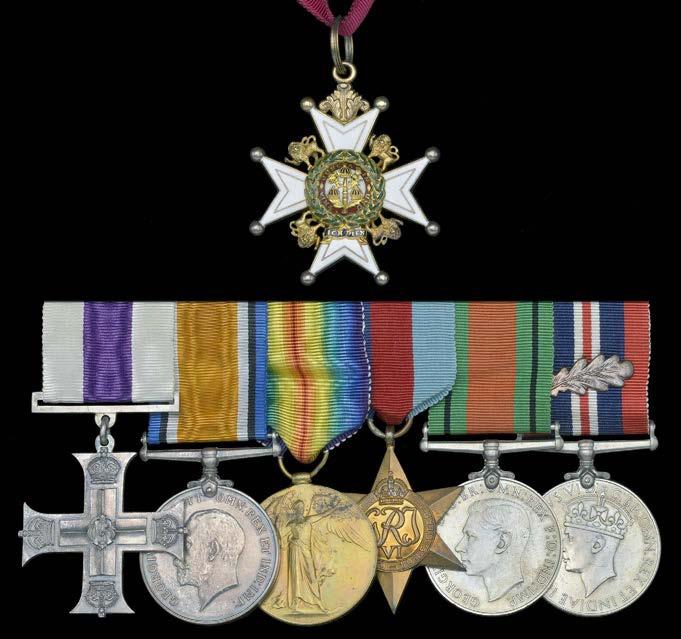 GROUPS AND SINGLE DECORATIONS FOR GALLANTRY 779 A fine Second World War C.B., Great War Palestine operations M.C. group of seven awarded to Air Commodore R.