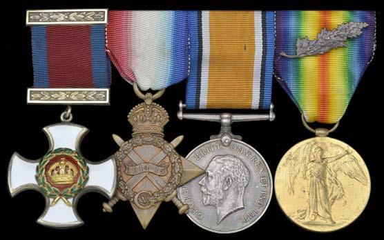 GROUPS AND SINGLE DECORATIONS FOR GALLANTRY 781 An exceptional Great War Cameroons 1914 operations D.S.O. group of four awarded to Captain E.