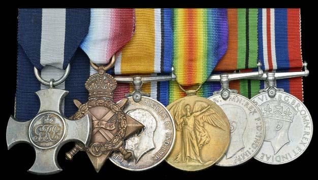 GROUPS AND SINGLE DECORATIONS FOR GALLANTRY 784 A Great War Mediterranean operations D.S.C. group of six awarded to Commander R. M. Stopford, Royal Navy DISTINGUISHED SERVICE CROSS, G.V.R., hallmarks for London 1918; 1914-15 STAR (Lieut.