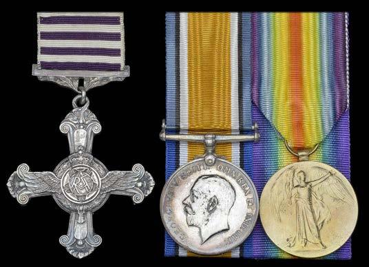 GROUPS AND SINGLE DECORATIONS FOR GALLANTRY 796 A Great War M.C. group of three awarded to Lieutenant G. S. Davidson, Royal Field Artillery MILITARY CROSS, G.V.R., reverse inscribed, G. S. Davidson, 2/Lieut.