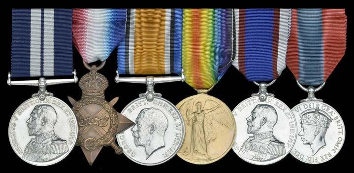 GROUPS AND SINGLE DECORATIONS FOR GALLANTRY 809 A Great War Western Front D.C.M. group of four awarded to Acting-Serjeant J.