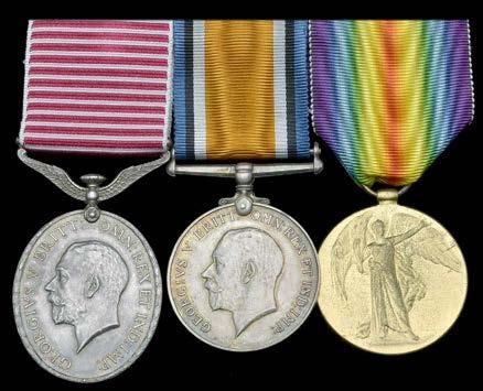 GROUPS AND SINGLE DECORATIONS FOR GALLANTRY 840 A rare Great War A.F.M. group of three awarded to Air Mechanic 1st Class S. L. Starr, Royal Air Force, late Royal Naval Air Service AIR FORCE MEDAL, G.