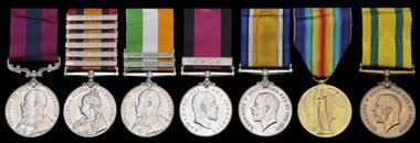 A Collection of Medals to the Hampshire Regiment 858 A Boer War D.C.M. group of seven awarded to Captain F. W. Stringer, 7th Battalion Hampshire Regiment, late South African Light Horse and Corps of Cattle Rangers DISTINGUISHED CONDUCT MEDAL, E.