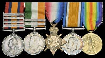 A Fine Collection of Boer War Medals 990 991 QUEEN S SOUTH AFRICA 1899-1902, 4 clasps, Cape Colony, Orange Free State, Transvaal, South Africa 1901 (2576 Serjt. E.