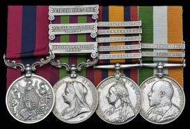 A Fine Collection of Boer War Medals 1046 1047 1048 1049 1050 QUEEN S SOUTH AFRICA 1899-1902, 4 clasps, Defence of Ladysmith, Belfast, Cape Colony, Orange Free State (5232 Pte. J.