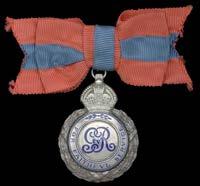 SINGLE ORDERS AND DECORATIONS 1276 IMPERIAL SERVICE MEDAL, G.V.R., 1st issue, lady s type with wreath (Emily L.