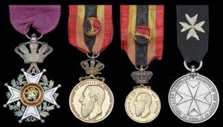 LIFE SAVING AWARDS 1318 A Belgian group of four awarded to Ship s Steward Constant van Hoydonck - awarded the Order of St.