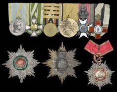 WORLD ORDERS AND DECORATIONS 1393 1394 1395 1396 1397 1398 1399 1400 An Anglo-French group of three awarded to Swedish recipient Olaf A.