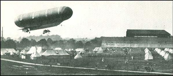 A Collection of Awards to the Royal Flying Corps, Royal Naval Air Service and Royal Air Force (Part III) The Nulli Secundus over Farnborough in 1908 Pioneer balloonatic and aviator Carden s important