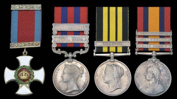 A fine Collection of Medals to The Sherwood Foresters (Nottinghamshire & Derbyshire Regiment) formerly 45th and 95th Foot 4 A rare Second Boer War D.S.O. group of four awarded to Lieutenant-Colonel G.