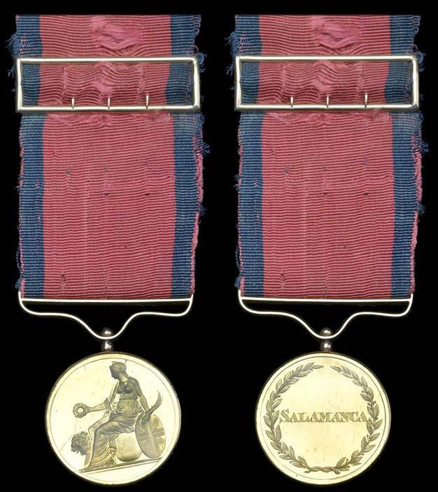 SINGLE CAMPAIGN MEDALS 338 The Army Gold Medal awarded to Field Marshal Francisco de Paula Azeredo, Portuguese Army, who commanded the 23rd Infantry at Salamanca and was severely wounded at Vittoria