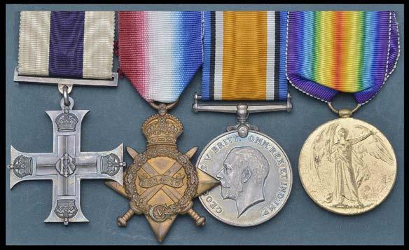 A fine Collection of Medals to The Sherwood Foresters (Nottinghamshire & Derbyshire Regiment) formerly 45th and 95th Foot 8 A Great War M.C. group of five awarded to Captain K. H.