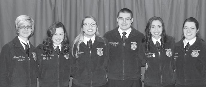 high school seniors were elected to serve as the 2016-2017 South Dakota State FFA officer team.