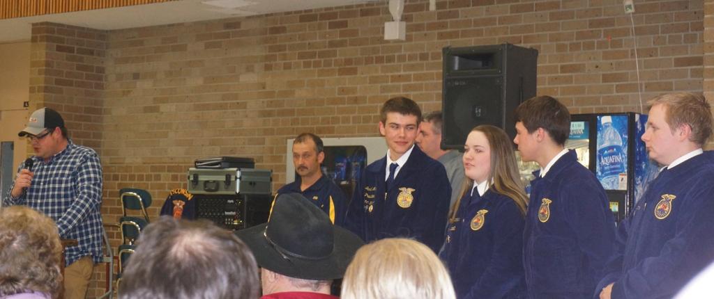 The Sauk Prairie FFA awarded four applicants with scholarships to further their education after high school. Recipients were Jared Mack, Melissa Sprecher, Nik Marx and Jeff Yanke.