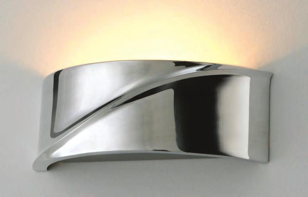 Anello: Polished aluminium casting, providing uplight only.