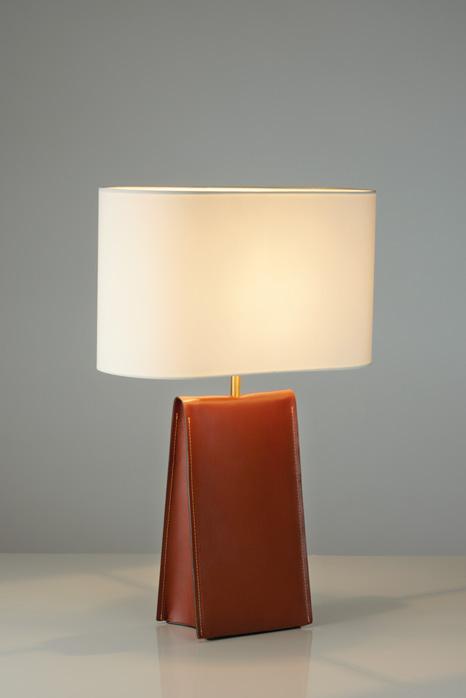 Satchel: A leather table light with a