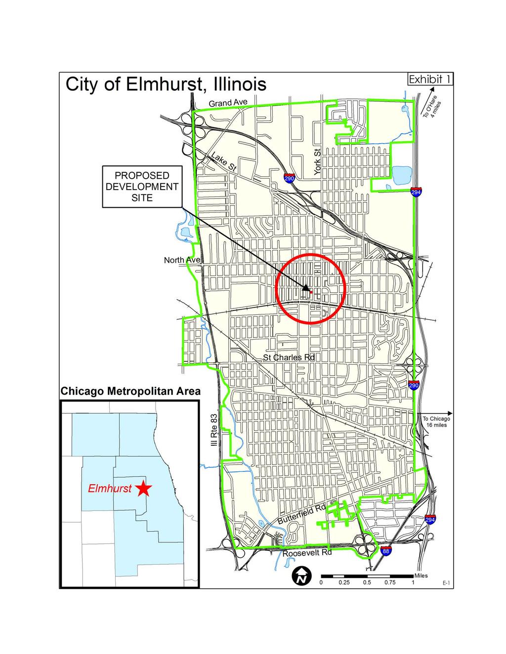 City of Elmhurst, Illinois PROPOSED DEVELOPMENT SITE Chicago