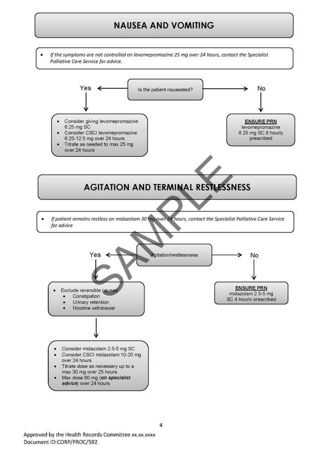 Appendix 1: Subcutaneous as required & Syringe