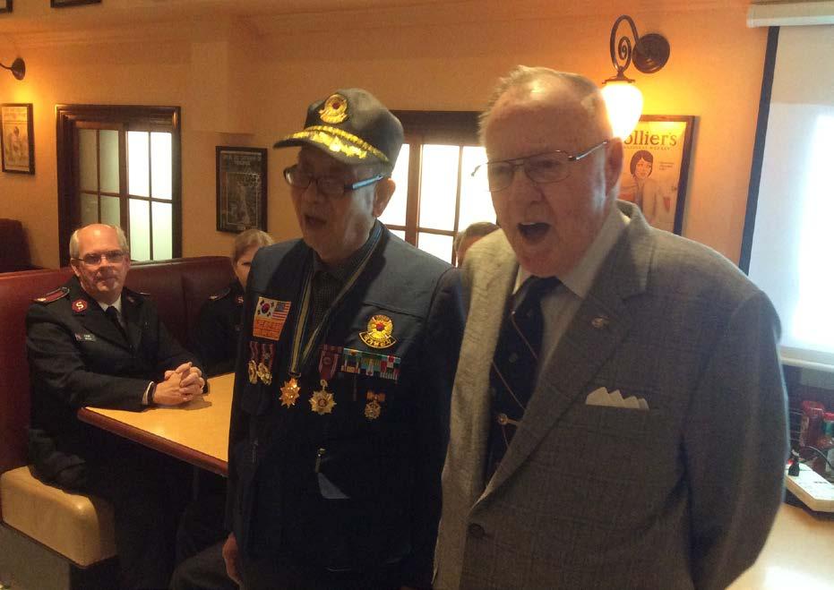 A highlight of the luncheon came when veterans Jimmy Cheong and Donald Reid sang an impromptu