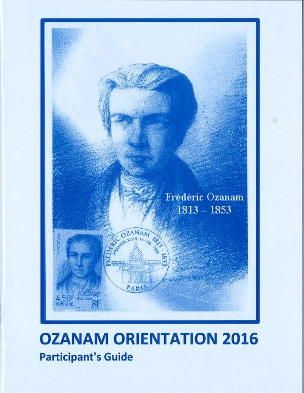 May 2016 Diversity introduced in the revised Ozanam Orientation and