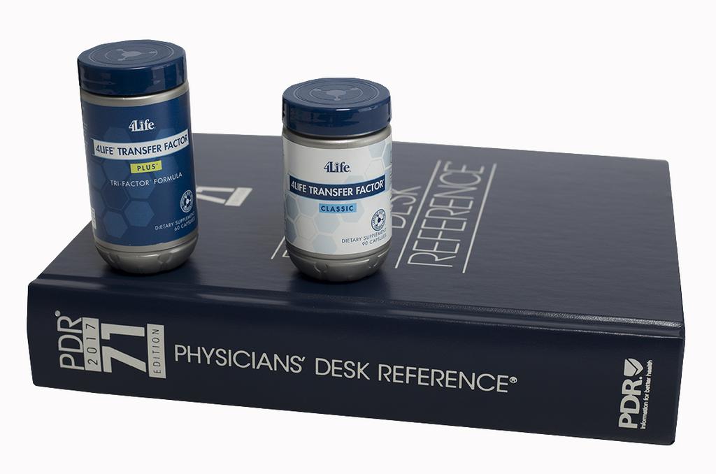 Physicians Desk Reference 20/02/2017 Salt Lake City, Utah (February 20, 2017) For the 13th year, 4Life Transfer Factor products appear in the Physicians Desk Reference (PDR).