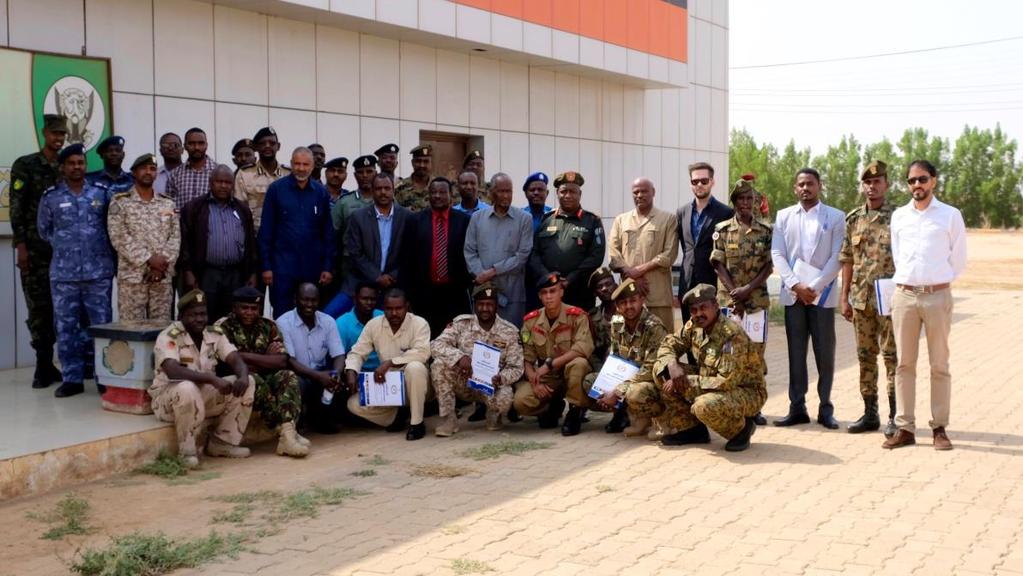 Course participants and facilitators pictured at the Sudanese