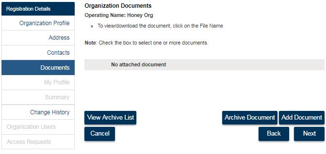 Attach Documents Introduction In this section you can attach documents such as Articles of Incorporation, By- Laws, Band Council Resolution, etc.