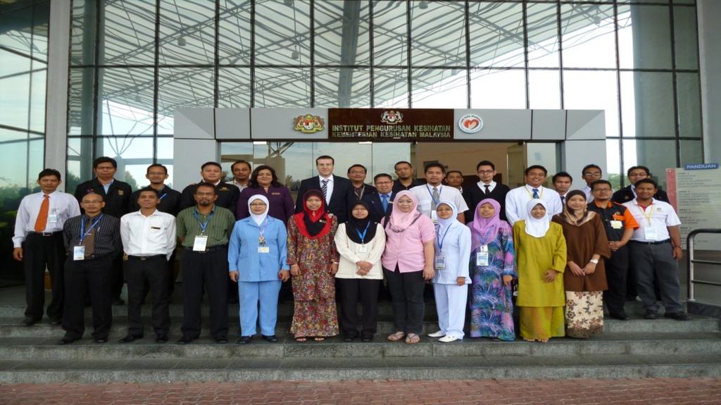 INTERNATIONAL COLLABORATION (6/9) Capacity Building Project A trainer from DGOSH was in Malaysia to train 22 personnel from Malaysia Ministry of Health on Chemical