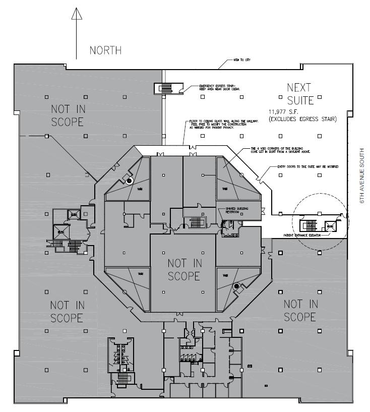 SCOPE Plan and design NEXT s new, medical office space, measuring approximately 12,000 SF.