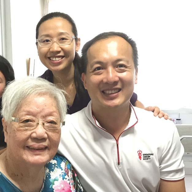 39 ANNUAL REPORT 2017 ROSIE LOK CHWEE HAR SCS HOSPICE CARE PATIENT Rosie had surgery eight years ago to remove 10cm of her colon when she was diagnosed with stage 4 colorectal cancer.