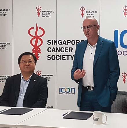Icon SOC, a cancer care provider made up of some of Singapore s most experienced and esteemed medical oncologists, signed a Memorandum of Understanding outlining a three-year partnership, committing
