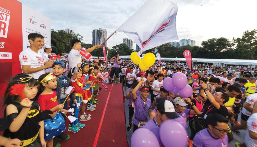 44 ANNUAL REPORT 2017 SINGTEL-SINGAPORE CANCER SOCIETY RACE AGAINST CANCER 2017 The ninth instalment of Singtel-Singapore Cancer Society Race Against Cancer (RAC) returned with resounding success