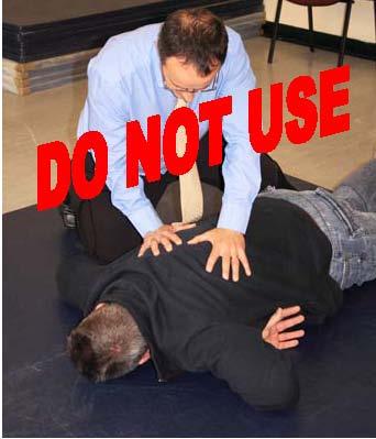 If the member of staff is exerting a level of downward pressure, or if the patient has an excessive amount of abdominal weight, respiration will be compromised.