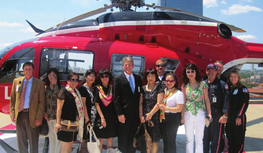 In mid-august 2011, seven nurses from four of China s leading university schools of nursing visited Houston and were welcomed by the School of Nursing, the Harris County Hospital District and
