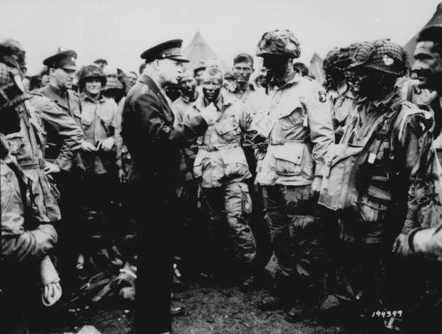 Gen. Eisenhower Gives the Orders for D-Day [ Operation Overlord ] US General Dwight Eisenhower was chosen by the Big 3 at