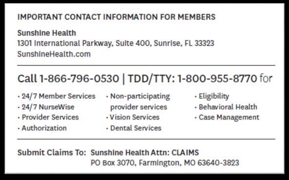1-800-955-8770 Behavioral Health 1-866-796-0530 OTHER IMPORTANT PHONE NUMBERS Non-Emergency Transportation (Logisticare) 1-877-659-8420 Emergency Services.