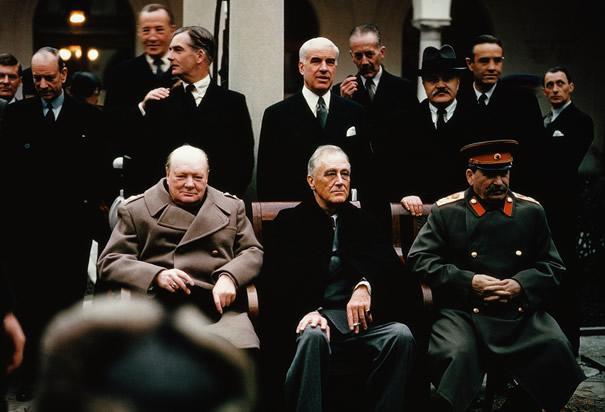3 Rebuilding Begins The Yalta Conference February 1945, FDR, Churchill, Stalin meet in Yalta - discuss post-war world FDR, Churchill concession: temporarily divide Germany into 4 parts Stalin