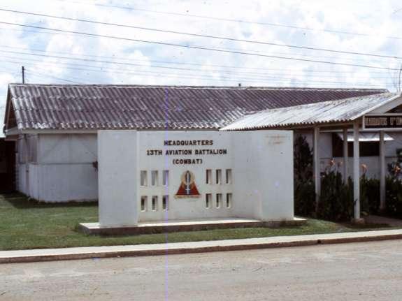 13 th Aviation Battalion (Combat), Soc Trang Headquarters building of the primary Army unit based at Soc Trang Army Airfield.