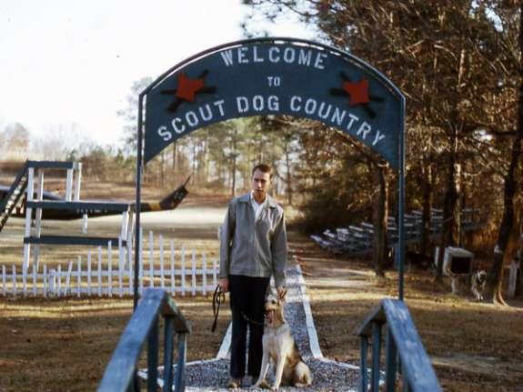 Scout Dog School, Fort Benning Entrance to the training ground at the Scout Dog