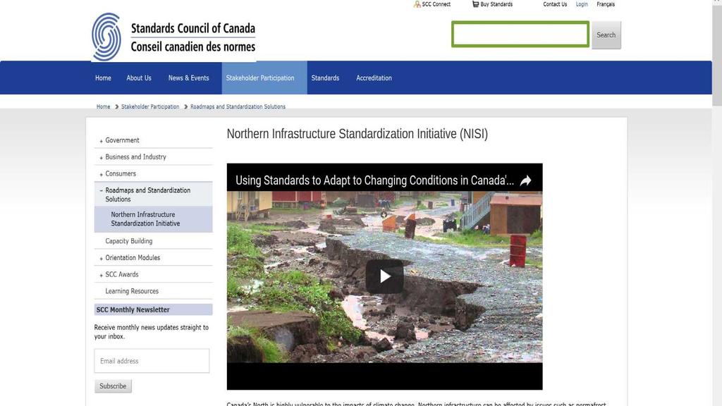 Standards Council of Canada Presentation on Northern