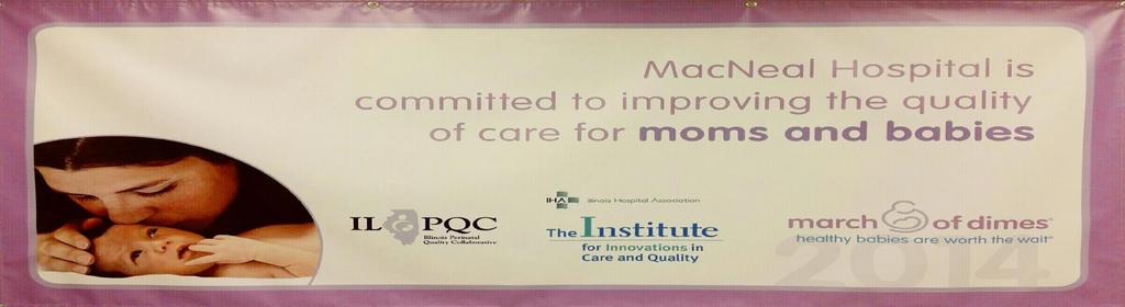 Commendation Improving the Quality of Care for Moms and Babies banner was